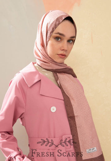 Gül Kurusu Monogram Şal