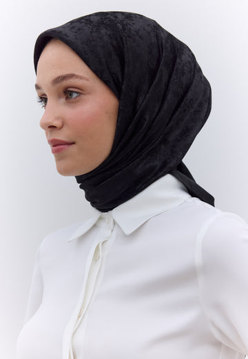 Siyah Luxury Shıne Eşarp