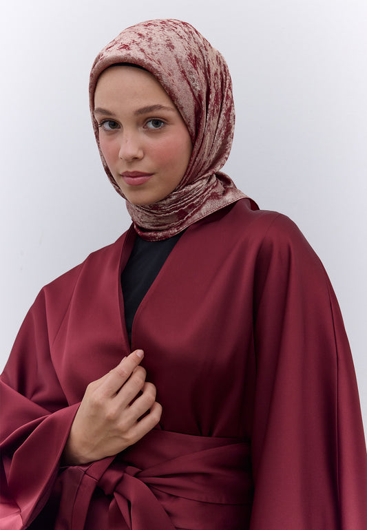 Kırmızı Luxury Shıne Eşarp
