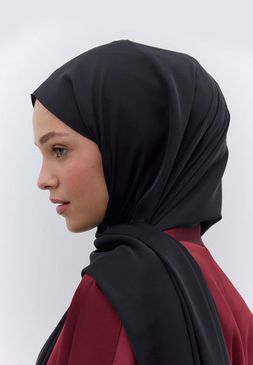 Siyah İpeksi Elegance Şal
