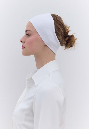 Beyaz Silikonlu Bandana