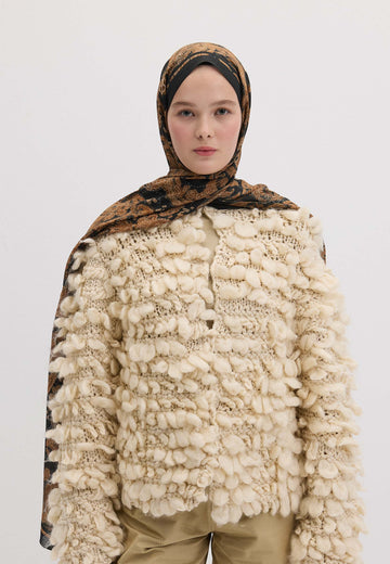 Camel Freda Desen Şal
