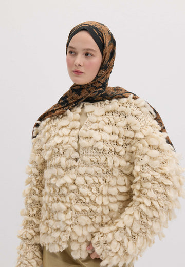 Camel Freda Desen Şal