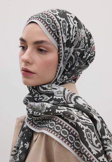 Antrasit Lena Desen Şal