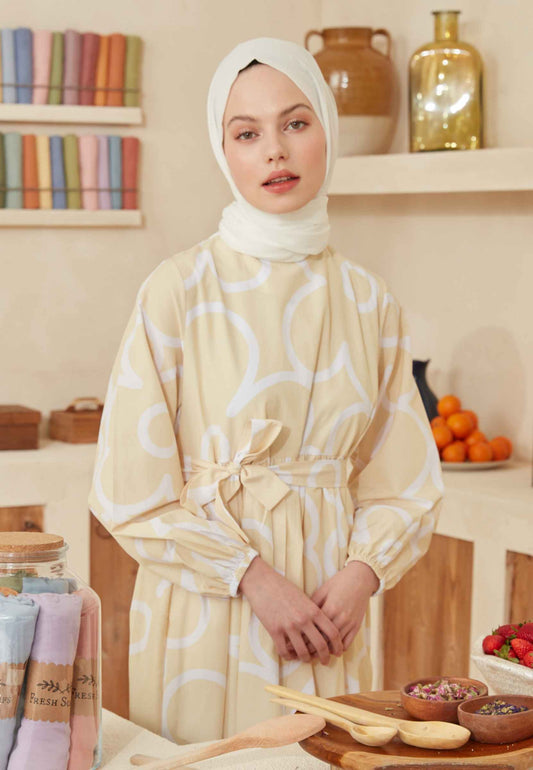 Beyaz İnce Pamuk Vual Şal