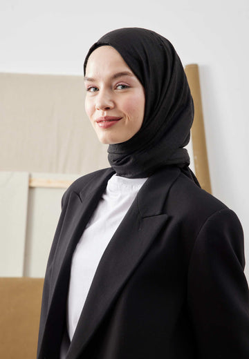 Siyah Bambu Şal