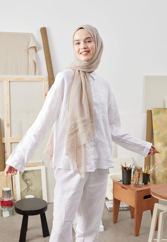 Nude Bambu Şal