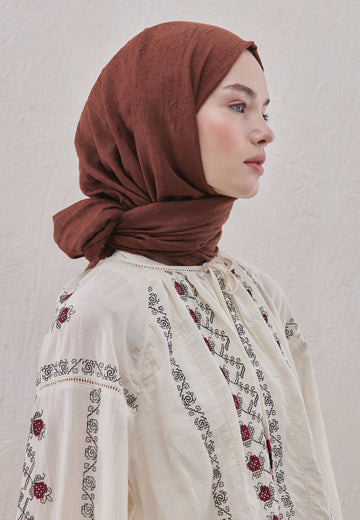Bambu Şal Kızılcık