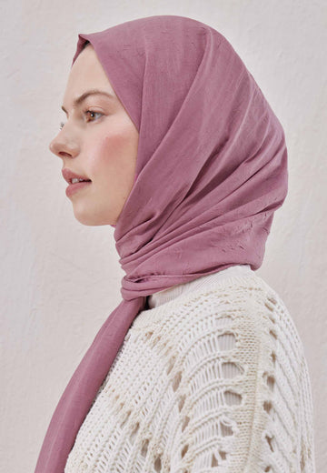 Gül Pembe Bambu Şal