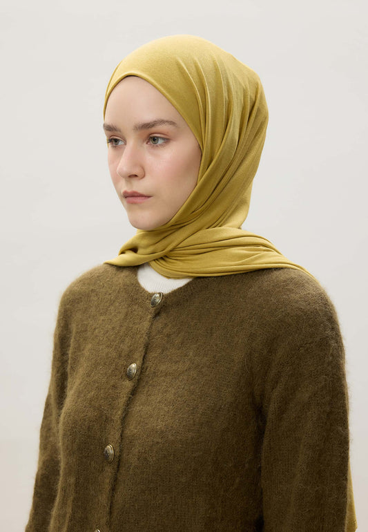 Tatlı Sarı Penye Şal