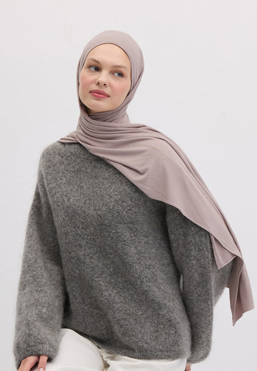 Gülpembe Bambu Penye Şal