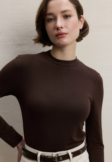 Acı Kahve Uzun Kol Bambu Body