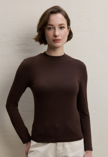 Acı Kahve Uzun Kol Bambu Body