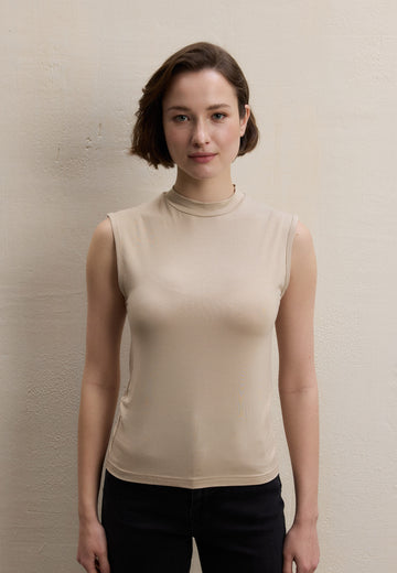 Nude Sıfır Kol Bambu Body