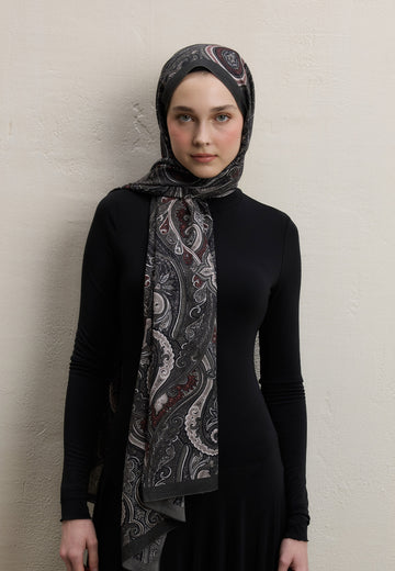 Füme Ember Desen Şal