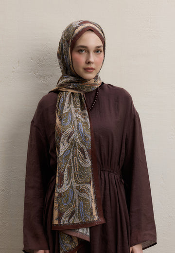 Bakır Paısley Elegance Desen Şal
