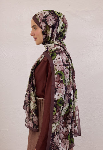 Erik Çürüğü Beauty Blossom Desen Rami Şal