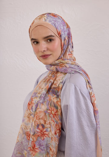 Somon Summer Bloom Desen Rami Şal