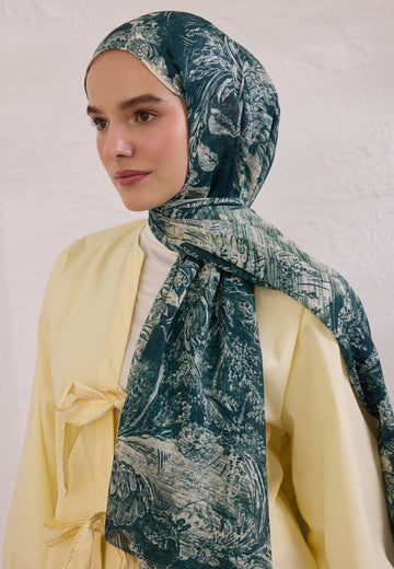 Zümrüt Secret Elegance Desen Rami Şal