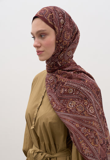 Bordo Petra Desen Şal