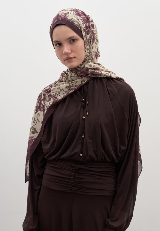 Mürdüm Felıcıe Desen Şal