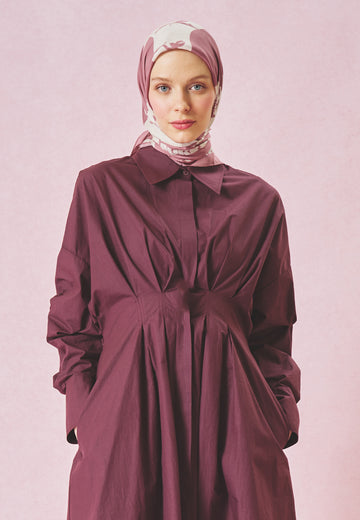 Dreamy Pınk Love Reverıe Desen Floş Viskon Eşarp
