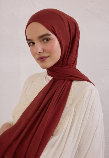 Kırmızı Soft Viskon Şal
