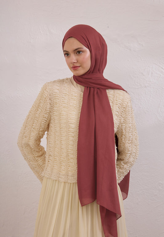 Vıntage Rose Soft Viskon Şal