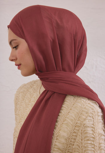 Vıntage Rose Soft Viskon Şal