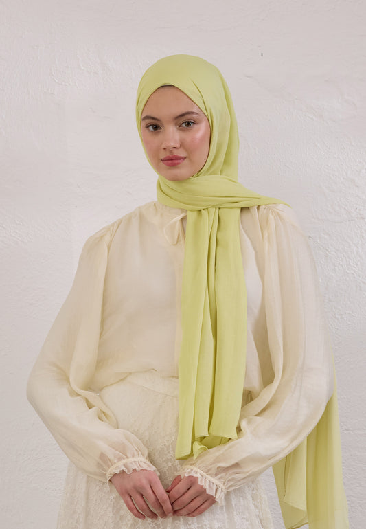 Soft Sarı Soft Viskon Şal