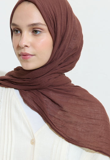 Brownıe Pamuklu Keten Şal