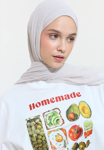 Pamuklu Keten Şal Sea Salt Foam