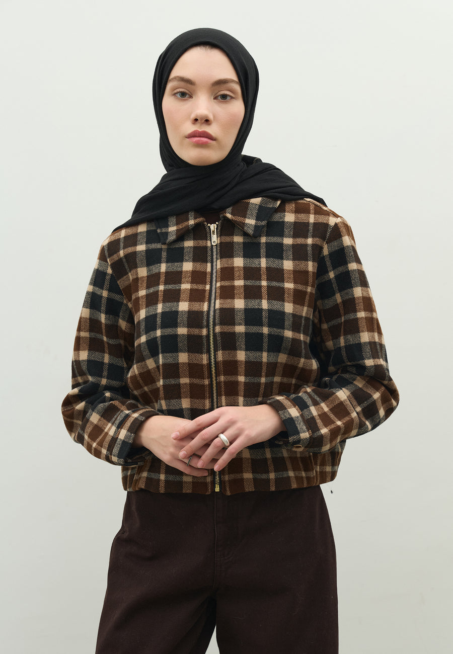 Siyah Kaşmir Dokulu Şal