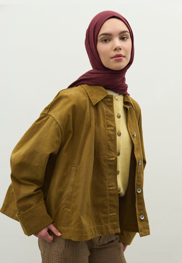 Bordo Kaşmir Dokulu Şal