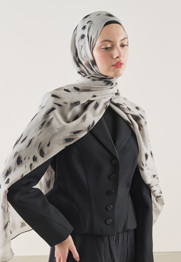 Leopard Desen Rami Şal Taş