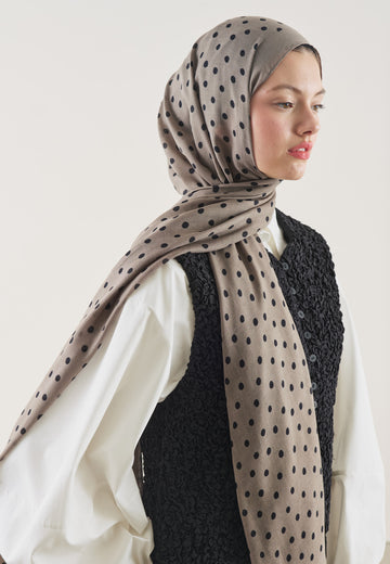 Vizon Small Polka Dots Desen Rami Şal