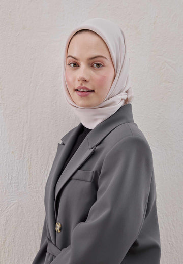 İstiridye Pamuk İpek Eşarp
