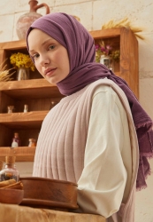 ORGANİK PAMUK ŞAL MÜRDÜM ORGANİK PAMUK ŞAL MÜRDÜM
