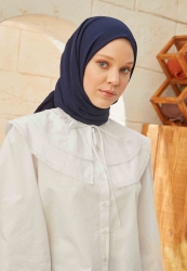 ORGANİK PAMUK ŞAL LACİVERT ORGANİK PAMUK ŞAL LACİVERT