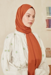 THIN COTTON VOILE HIJAB PUMPKIN