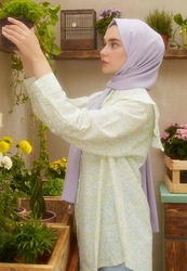 KRİNKIL MEDİNE İPEĞİ ŞAL PASTEL LİLA KRİNKIL MEDİNE İPEĞİ ŞAL PASTEL LİLA