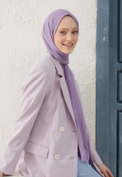 CRINKLE COTTON HIJAB LILAC