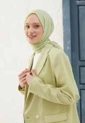 CRINKLE COTTON HIJAB PASTEL GREEN