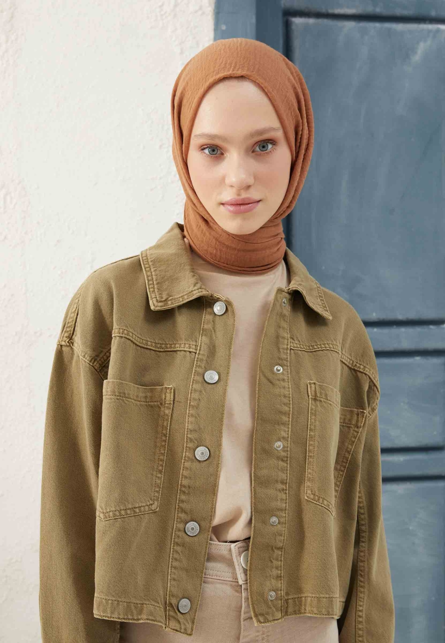 crinkle hijab cotton