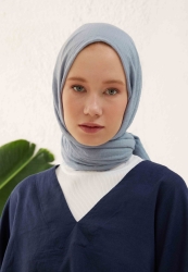 BÜRÜMCÜK ŞAL BUZ MAVİ BÜRÜMCÜK ŞAL BUZ MAVİ
