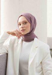 CRINKLE COTTON HIJAB LILAC