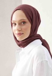 CRINKLE COTTON HIJAB PLUM ROT