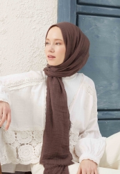 CRINKLE COTTON HIJAB HAZELNUT SHELL