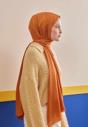 JAQUARED HIJAB ORANGE