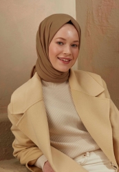 COTTON VISCOSE HIJAB CAMEL